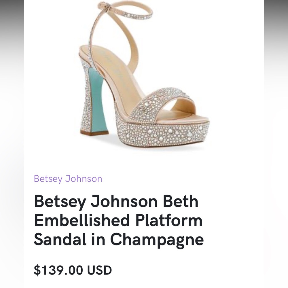 Betsey Johnson Beth platform 7.5